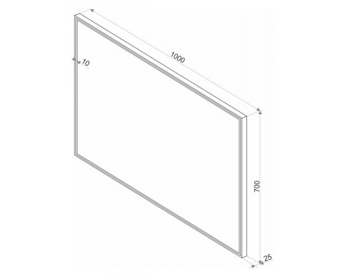 Зеркало Misty СТАЙЛ S1 1000*700 ЗЛП512