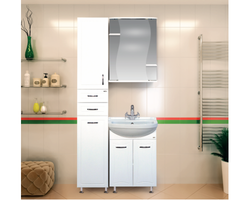 Зеркальный шкаф Misty Лиана - 55 Зеркало - шкаф лев. (свет) Э-Лиа02055-01СвЛ