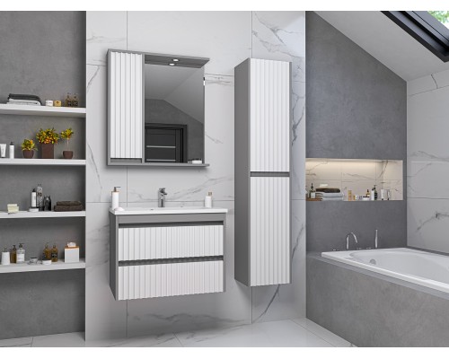 Зеркальный шкаф Brevita Balaton - 65 левый (комбинированный)