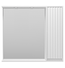 Зеркальный шкаф Brevita Balaton - 90 правый (белый)