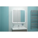 Зеркальный шкаф Misty Альфредо - 800x800 LED с розеткой МВК24 Зеркальный шкаф Misty Альфредо - 800x800 LED с розеткой МВК24