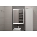 Зеркальный шкаф Misty Алюр - 600х800 правый LED с розеткой МВК005 Зеркальный шкаф Misty Алюр - 600х800 правый LED с розеткой МВК005