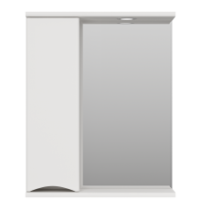 Зеркальный шкаф Misty Атлантик - 60 левый (белый) П-Атл-4060-010Л