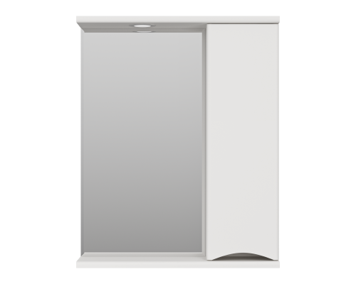 Зеркальный шкаф Misty Атлантик - 60 правый (белый) П-Атл-4060-010П