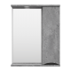 Зеркальный шкаф Misty Атлантик - 60 правый (серый камень) П-Атл-4060-050П