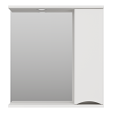 Зеркальный шкаф Misty Атлантик - 70 правый (белый) П-Атл-4070-010П