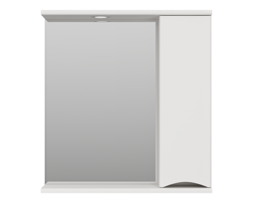 Зеркальный шкаф Misty Атлантик - 70 правый (белый) П-Атл-4070-010П