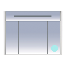 Зеркальный шкаф Misty Джулия 105 голубой Л-Джу04105-0610