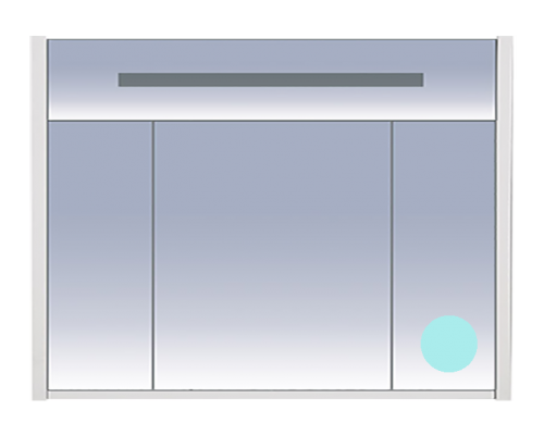 Зеркальный шкаф Misty Джулия 105 голубой Л-Джу04105-0610