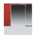 Зеркальный шкаф Misty Кристи 90 L бордовое П-Кри02090-101СвЛ