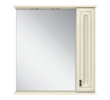 Зеркальный шкаф Misty Лувр - 65 правый (слоновая кость) П-Лвр03065-1014П