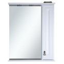 Зеркальный шкаф Misty Лувр - 75 Зеркало со шкафчиком, прав., белое П-Лвр03075-012П