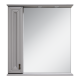 Зеркальный шкаф Misty Лувр - 75 левый (серый) П-Лвр03075-1504Л