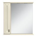 Зеркальный шкаф Misty Лувр - 75 левый (слоновая кость) П-Лвр03075-1014Л