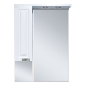 Зеркальный шкаф Misty Терра - 70 белый левый П-Тер02070-011Л