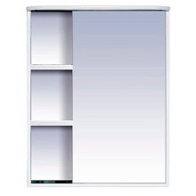 Зеркальный шкаф Misty Венера - 55 Зеркало-шкаф прав. со светом белое П-Внр04055-01СвП