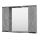 Зеркальный шкаф Misty Атлантик - 100 (серый камень) П-Атл-4100-050
