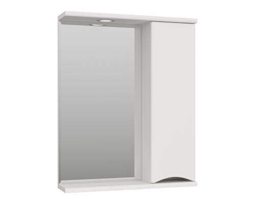 Зеркальный шкаф Misty Атлантик - 60 правый (белый) П-Атл-4060-010П