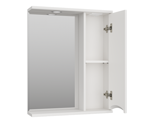 Зеркальный шкаф Misty Атлантик - 60 правый (белый) П-Атл-4060-010П