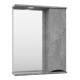 Зеркальный шкаф Misty Атлантик - 60 правый (серый камень) П-Атл-4060-050П