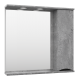 Зеркальный шкаф Misty Атлантик - 80 правый (серый камень) П-Атл-4080-050П