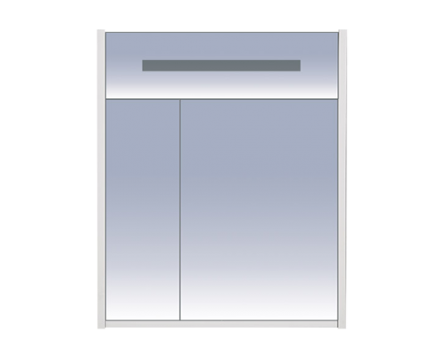 Зеркальный шкаф Misty Джулия 65 красный Л-Джу04065-0410