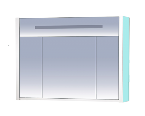 Зеркальный шкаф Misty Джулия 105 голубой Л-Джу04105-0610