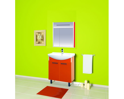 Зеркальный шкаф Misty Джулия 65 красный Л-Джу04065-0410