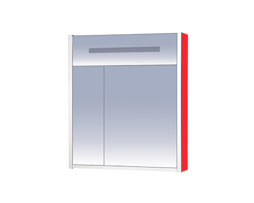 Зеркальный шкаф Misty Джулия 65 красный Л-Джу04065-0410