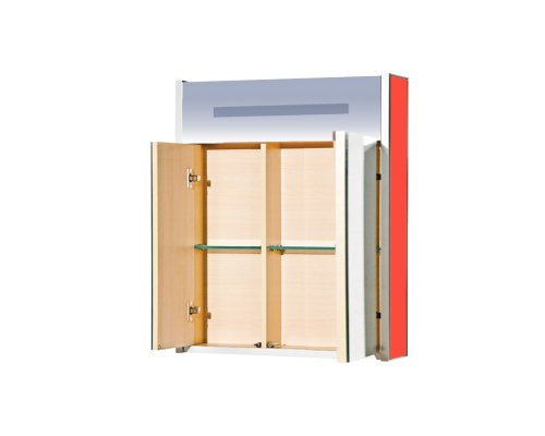 Зеркальный шкаф Misty Джулия 65 красный Л-Джу04065-0410