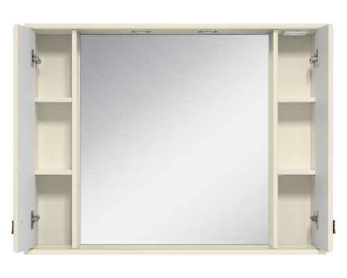 Зеркальный шкаф Misty Лувр - 105 (слоновая кость) П-Лвр03105-10142Ш