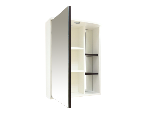 Зеркальный шкаф Misty Венера - 55 Зеркало-шкаф лев. со светом комбинированное П-Внр04055-25СвЛ