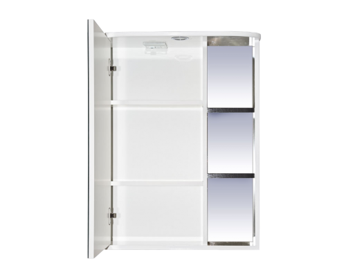 Зеркальный шкаф Misty Венера - 55 Зеркало-шкаф лев. со светом комбинированное П-Внр04055-25СвЛ