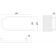Полотенцесушитель Terminus Электро 25 П-обр 600х200