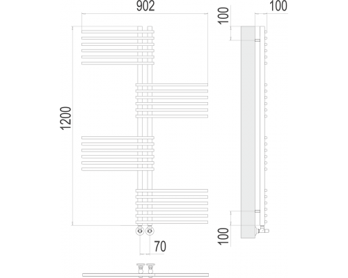 Полотенцесушитель Terminus Европа П24 70х1200