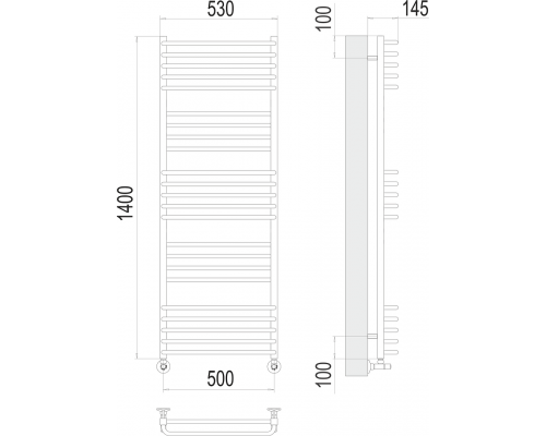 Полотенцесушитель Terminus Соренто П23 500х1400