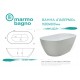 Ванна из литьевого мрамора Marmo Bagno Палермо MB-PL170-80, 168х80 см