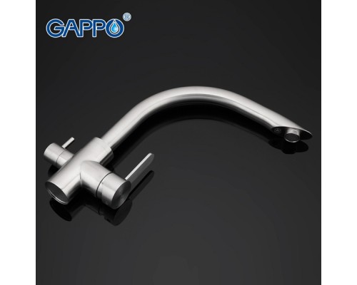 Смеситель Gappo для кухни со встроенным фильтром (краном) под питьевую воду G4399