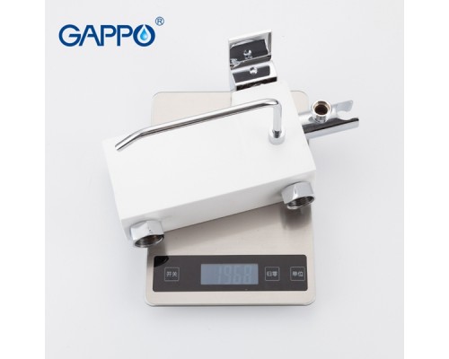Смеситель с гигиеническим душем и бумагодержателем Gappo Gyron G7296