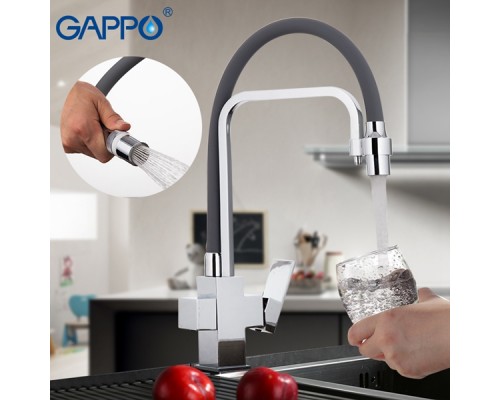 Смеситель Gappo для кухни с гибким изливом G4398-4
