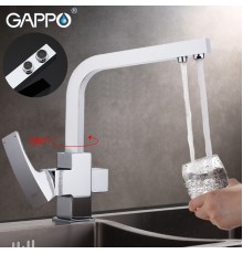 Смеситель Gappo для кухни со встроенным фильтром (краном) под питьевую воду G4307