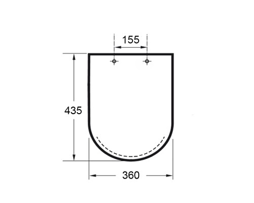Крышка-сиденье Gustavsberg NAUTIC металлический крепеж (аналог)