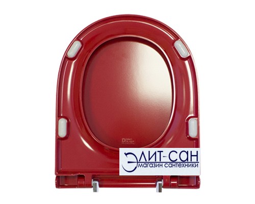 Крышка-сиденье Sanita Luxe Color Red красная для унитазов BEST и ATTICA с микролифтом