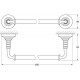 Полотенцедержатель 3SC Stilmar STI 513 60 см, перекладина, античная бронза