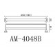 Двойной полотенцедержатель Art&Max Ovale AM-E-4048B, 49.8 см, хром