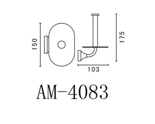 Бумагодержатель Art&Max Ovale AM-E-4083