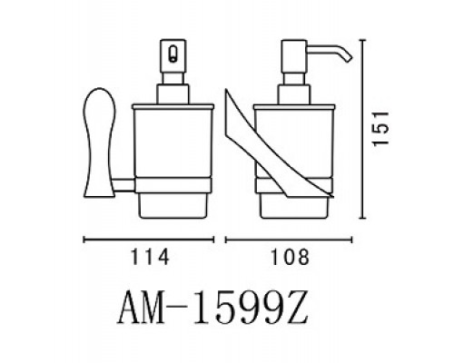 Дозатор мыла Art&Max Elegant AM-E-1599Z