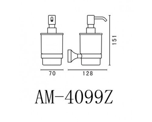 Дозатор мыла Art&Max Ovale AM-E-4099Z