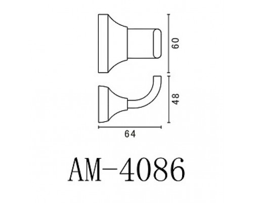 Крючок Art&Max Ovale AM-E-4086