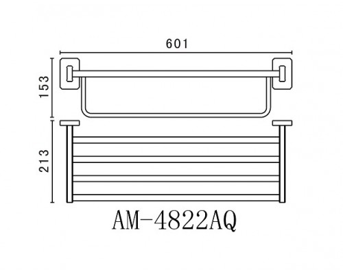Полка для полотенец Art&Max Gotico (Готико) AM-4822AQ